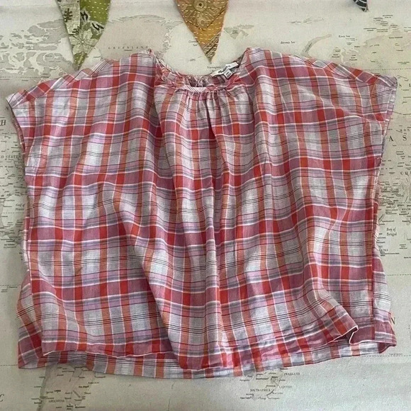 Madewell XXS Plaid Boxy Top - Picture 2 of 10